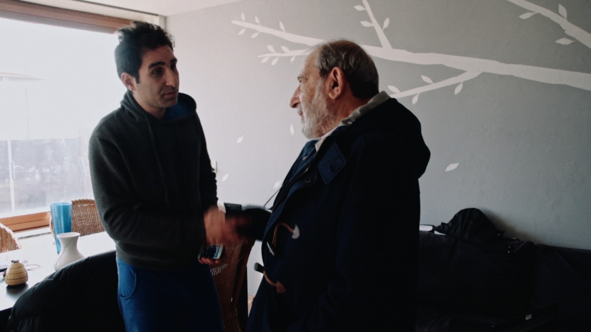 Still from "Neighbors" by Cândida Pinto – Haia neighbourhood: Siza with Basem Saiegh