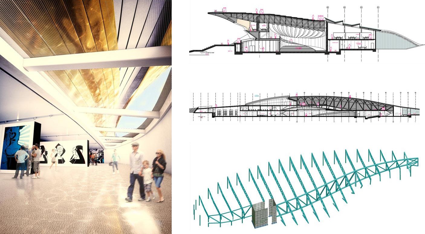 Alternative solution with tall truss