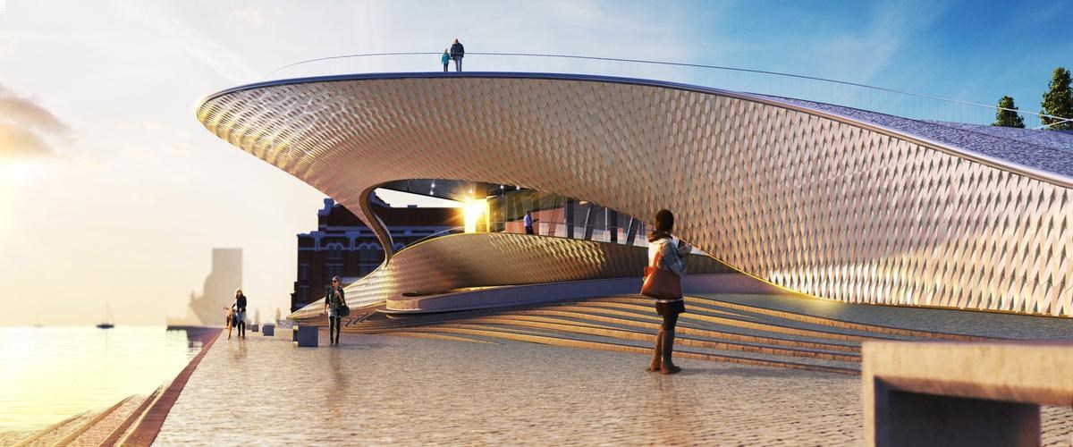 Render do MAAT em fase de projecto © AL_A