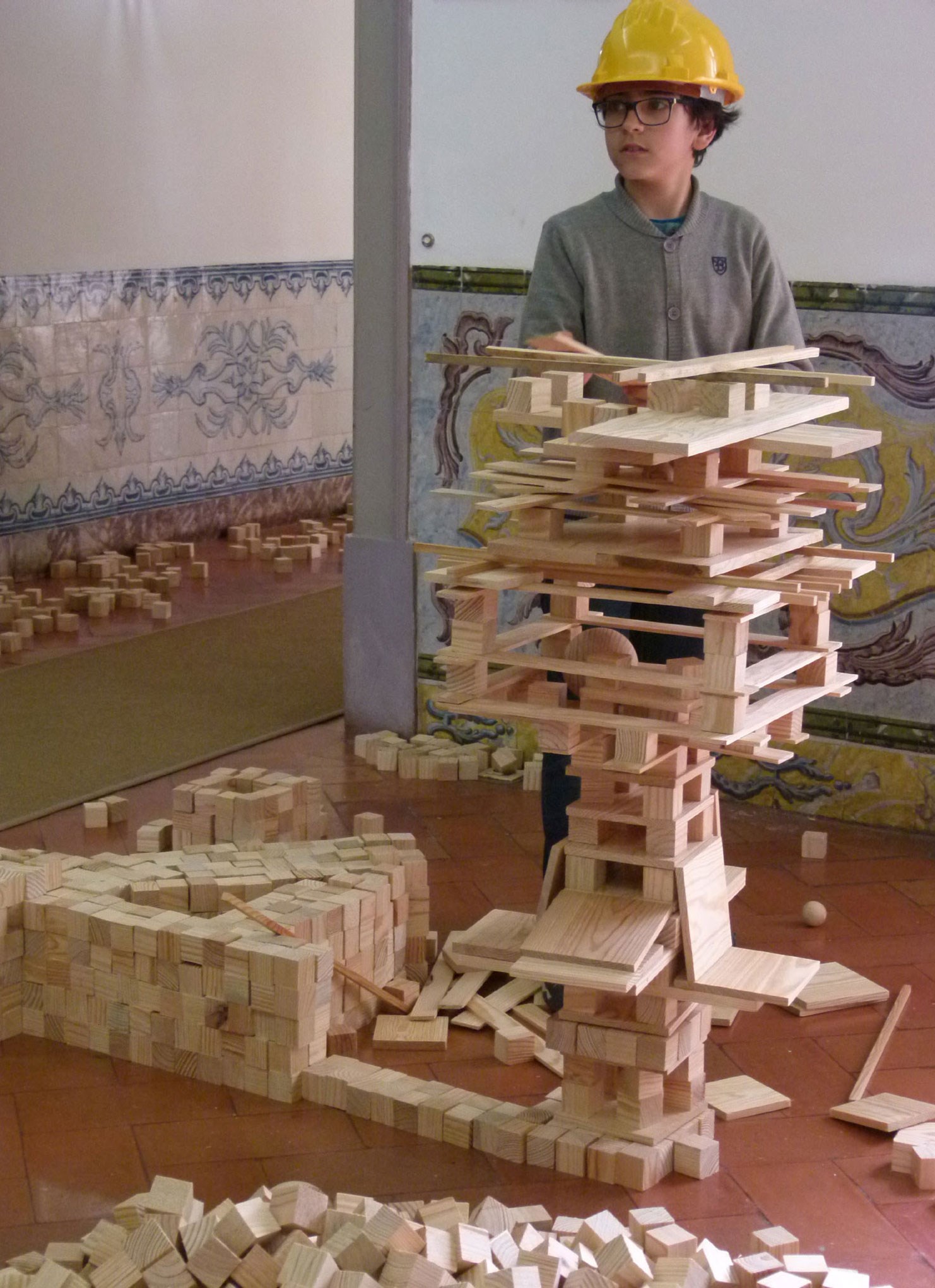 Oficina do projecto Os Espacialistas no Palácio, Palácio Marquês de Pombal, Oeiras, 2015