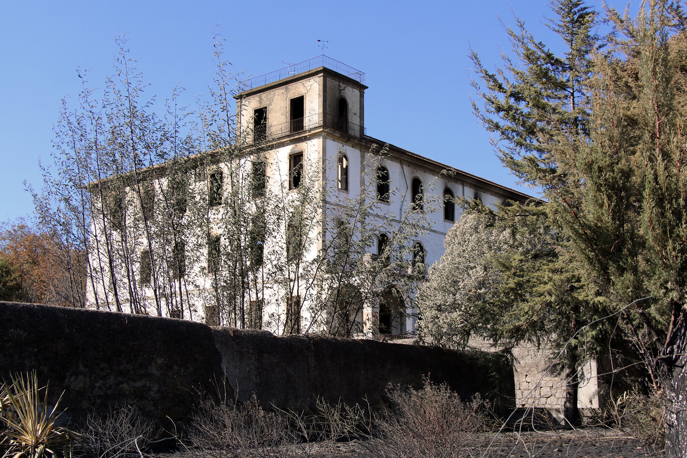 Torreão do colégio de São Fiel (após o incêndio de Agosto 2017) © Pedro Seixo Rodrigues