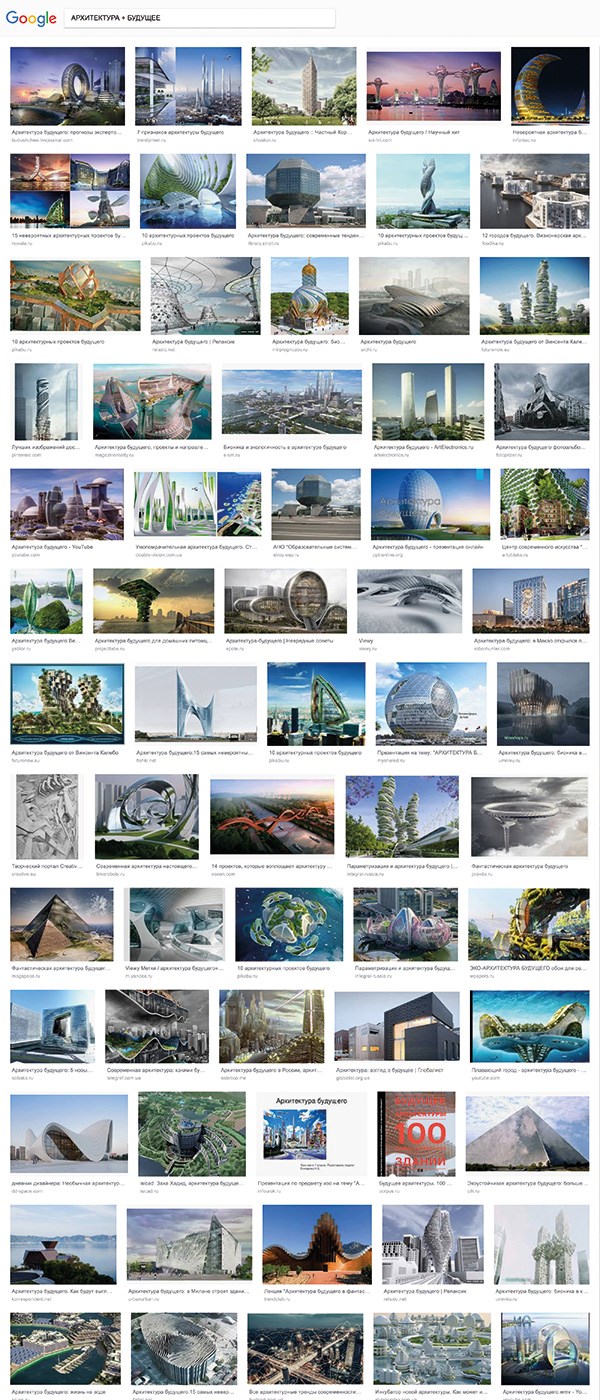 АРХИТЕКТУРА + БУДУЩЕЕ
Fonte: google.com.ru

