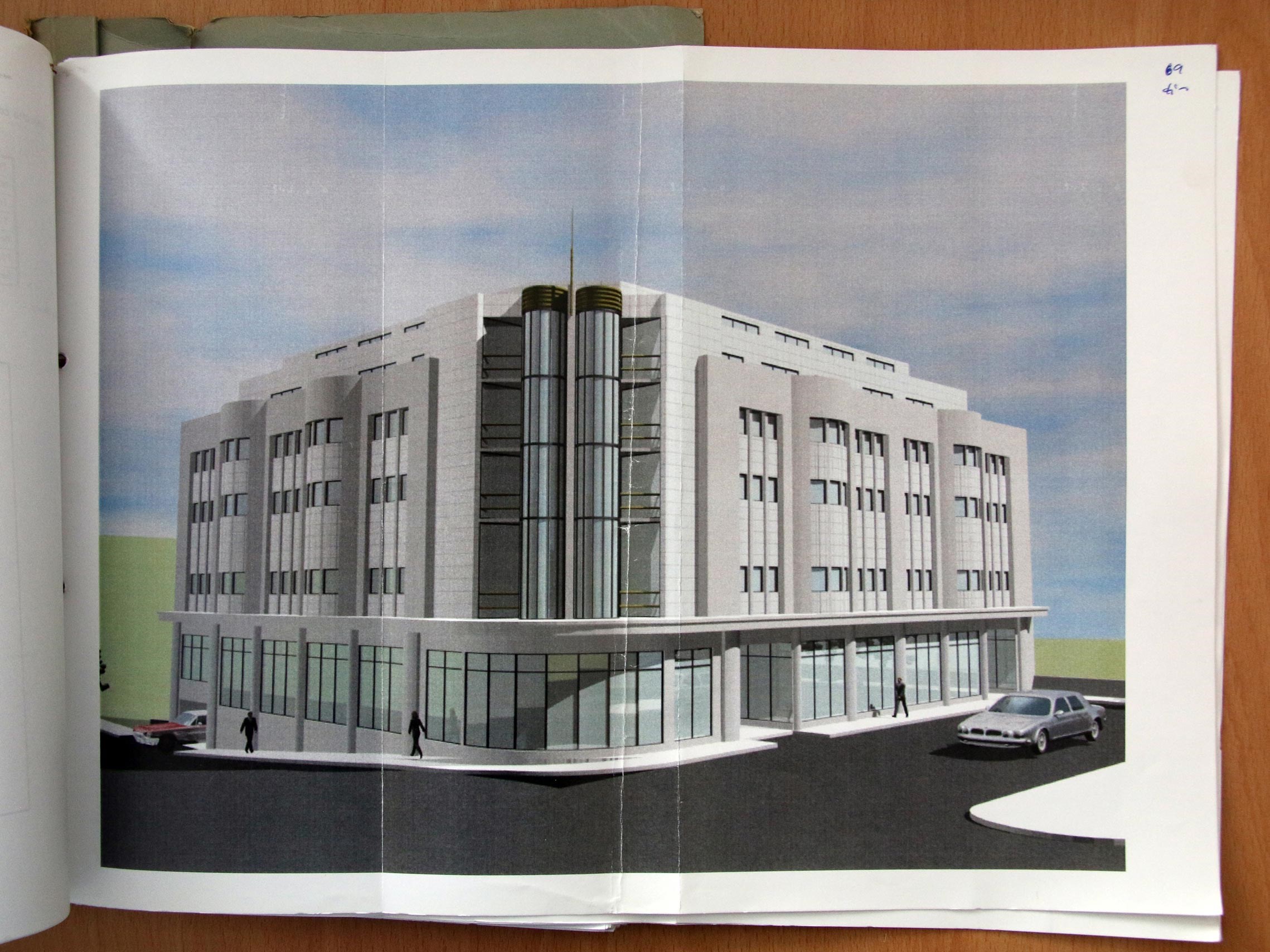 Anteprojecto de reabilitação da antiga Garagem de São João - simulação virtual (2004) Arq. Joaquim Adriano de Santa Rita Colaço Madeira
 © Arquivo Municipal da Covilhã