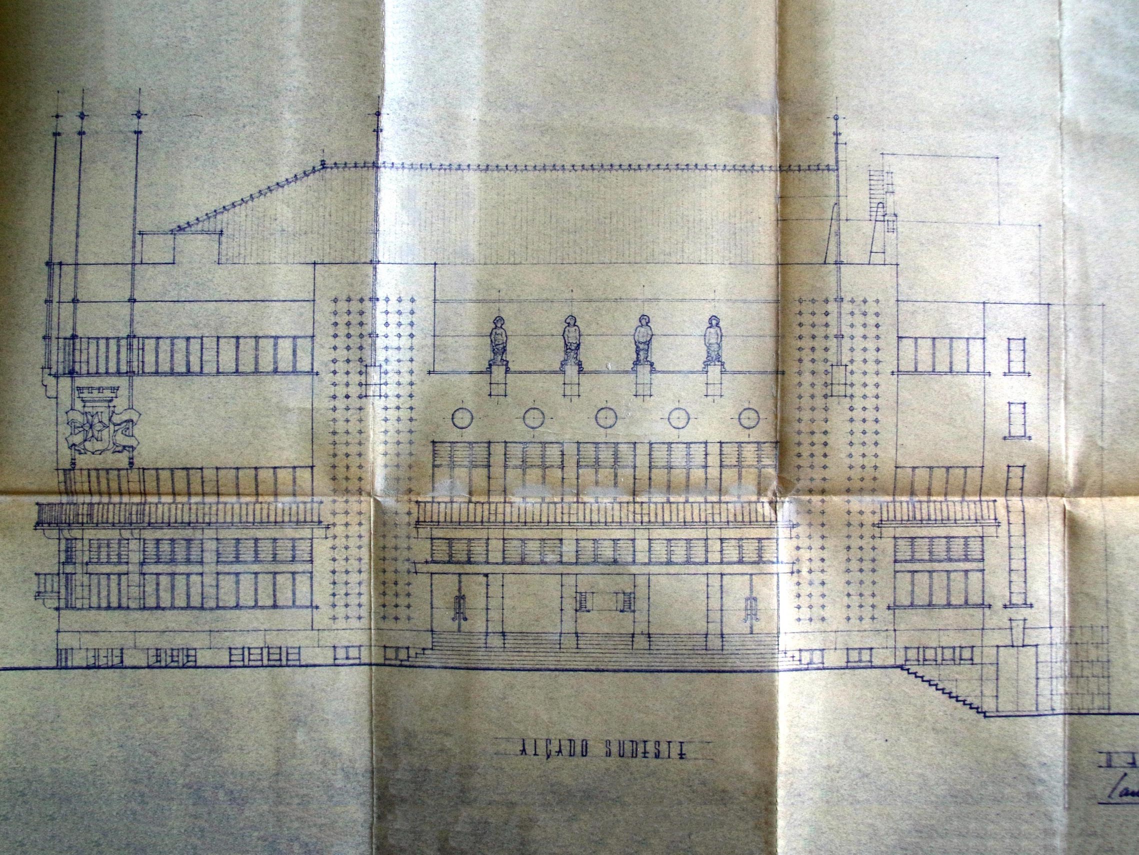 Cine-Teatro de São João - alçado sudeste (1944)
 © Arquivo Municipal da Covilhã